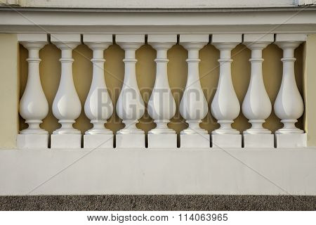 series of balusters, architectural decoration