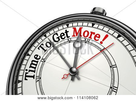 Time To Get More Motivation Message On Clock