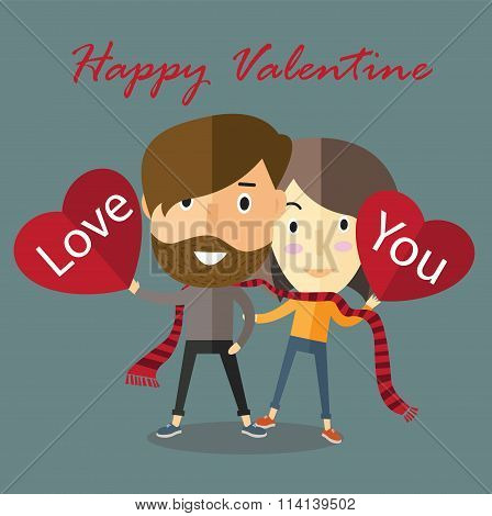 couple happy valentine