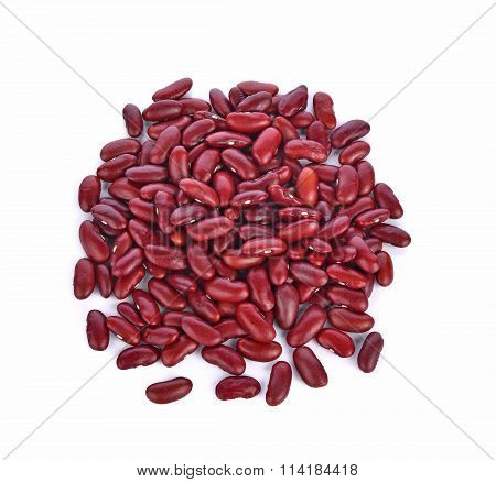 Kidney Beans On White Background