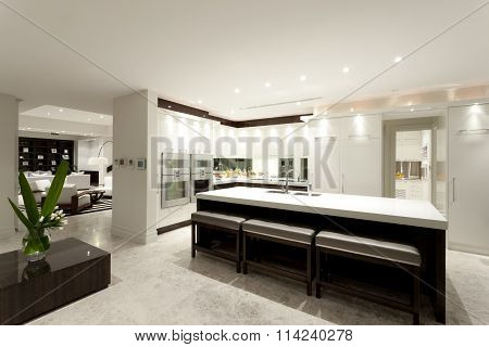Modern Kitchen With A Big Island