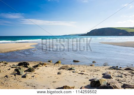 Pentewan Cornwall England Uk