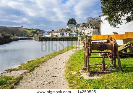 Pentewan Cornwall England Uk