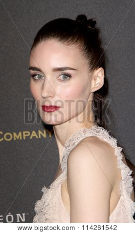 BEVERLY HILLS, CA - JAN. 10: Rooney Mara arrives at the Weinstein Company and Netflix 2016 Golden Globes After Party on Sunday, January 10, 2016 at the Beverly Hilton Hotel in Beverly Hills, CA. 