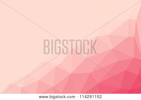 Pink And Orange Polygon For Background Design.