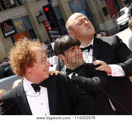 HOLLYWOOD, USA - Sean Hayes, Chris Diamantopoulos and Will Sasso at the World Premiere of "The Three Stooges: The Movie" held at the Grauman's Chinese Theater in Los Angeles, USA on April 7, 2012.