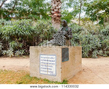 Tossa De Mar. Monument To Women Sailors.