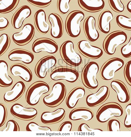 Seamless background with haricot
