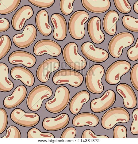 Seamless background with haricot