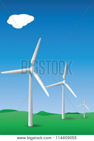 Three  Wind Turbines