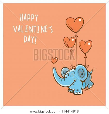 Card With Elephant.