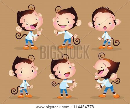 Cute Monkey Boy
