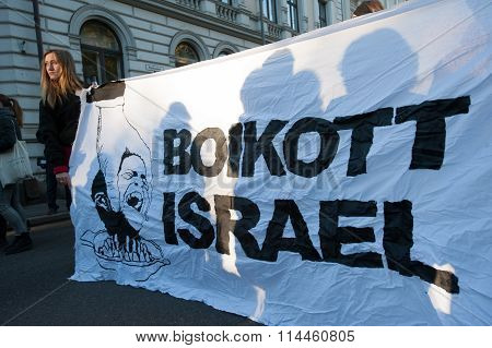 Boycott Israel protest