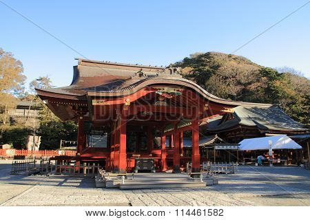 Dance hall of Tsurugaoka Hachimangu shrine in Kamakura