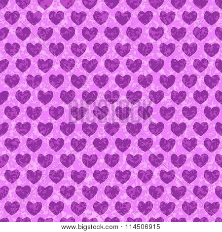Seemless Hearts Pattern For Background