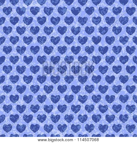 Seemless Hearts Pattern For Background