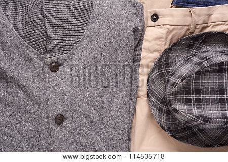 Urban Outfit Of Traveler, Student Or Young Man