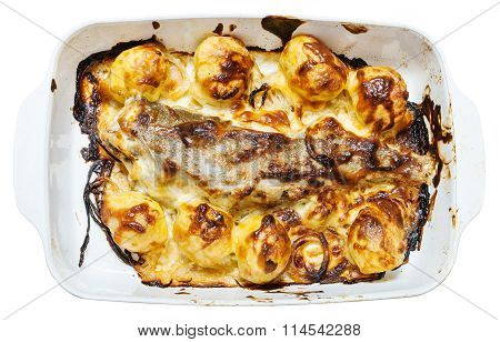 Pollack Fish Baked With Potatoes