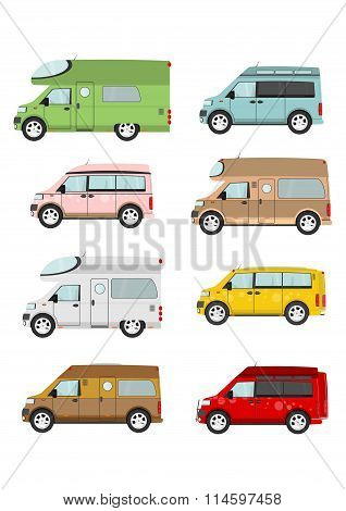 Cartoon Camper Van