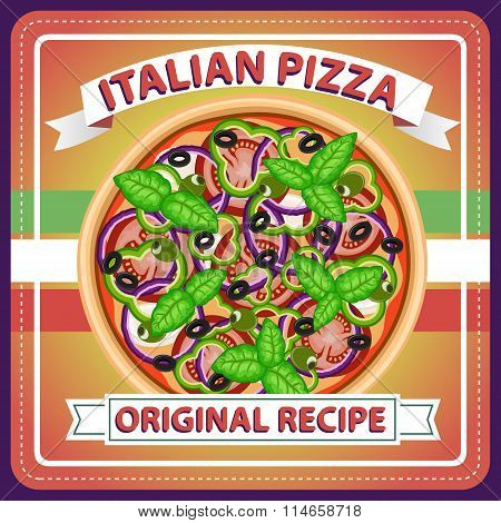 Pizza Retro Italian Menu Poster 6
