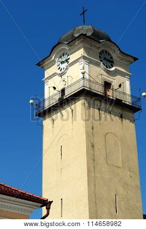 Clocktower In Poprad Town.