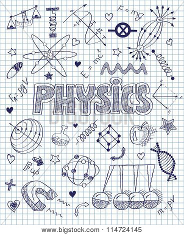 Hand drawn physics set