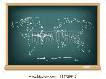 board wind rose map