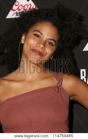 vLOS ANGELES - JAN 14:  Zazie Beetz at the Baskets Red Carpet Event at the Pacific Design Center on January 14, 2016 in West Hollywood, CA