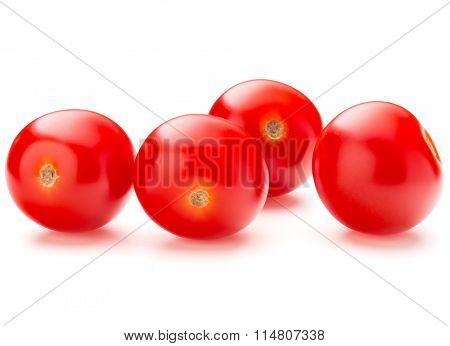 fresh cherry tomato isolated on white background cutout