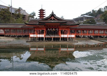 Itsukushima Shrine in Aki Miyajima Hiroshima Japan