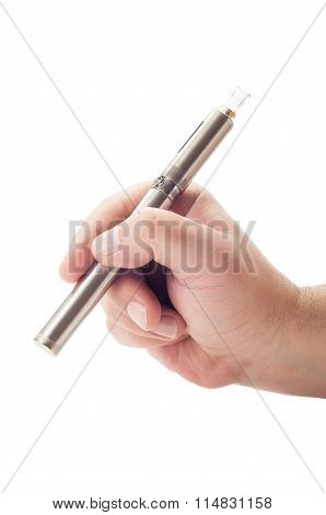 Writing With An Electonic Cigarette.