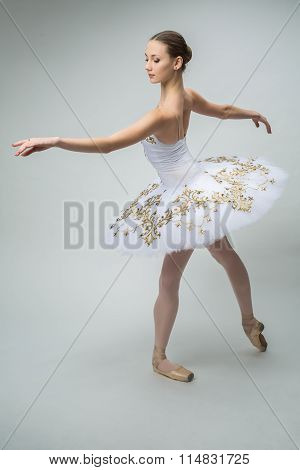Ballerina in the studio