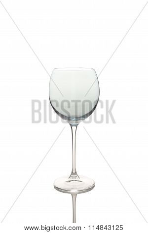 Wine Glass On A White Background