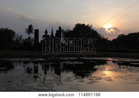 Asia Thailand Sukhothai Temple Mahathat