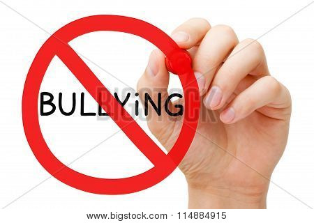 Bullying Prohibition Sign Concept