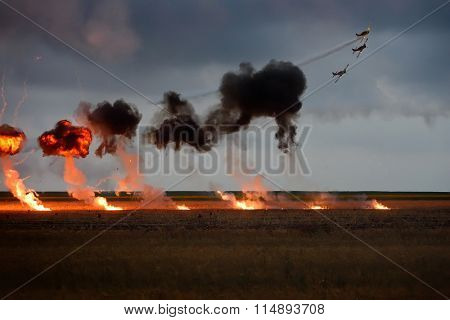 TUZLA,ROMANIA - JULY 04 : pilots performing at Tuzla airshow Aeromania on July 04, 2015 in Tuzla, Romania
