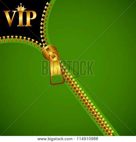 Abstract Background with Zipper Vector Illustration