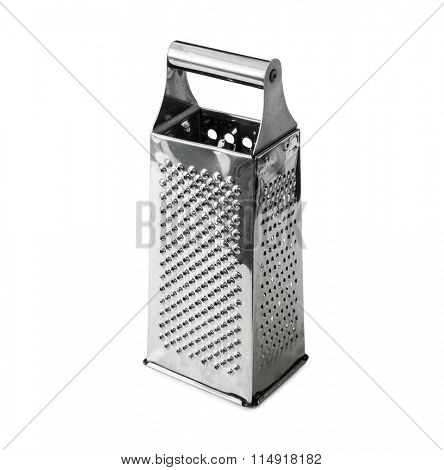 simple metal grater isolatedon white background