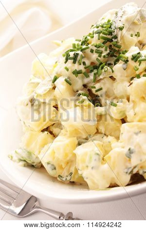 food photos of potato salad in bowl