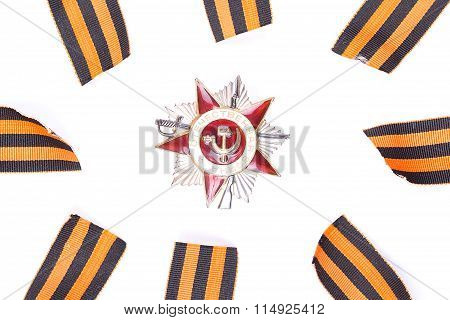 Zvedy the hero, both other medals and a St.George's Ribbon on a