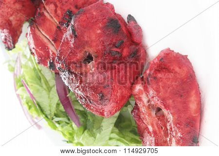 food photos of Indian Chicken Tikka Kebab Flame Grilled