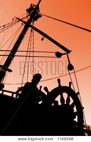 Kapitán slunce silueta