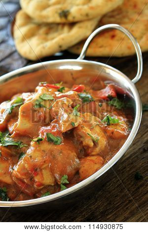 food photos of chicken balti curry meal