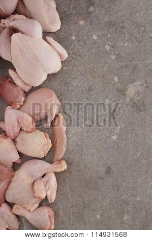 food photos of raw chicken cut selection