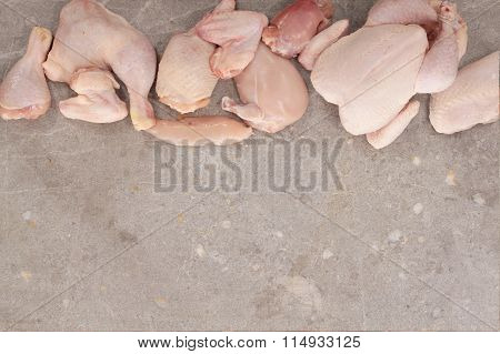 food photos of raw chicken cut selection