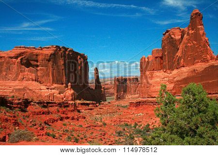 Park Avenue Section Arches National Park Moab Utah