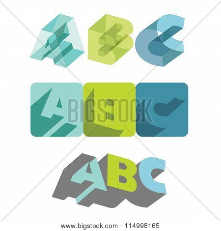 ABS letters icon