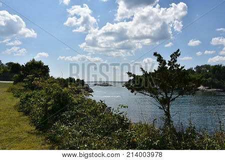View from Jamestown in Rhode Island, USA