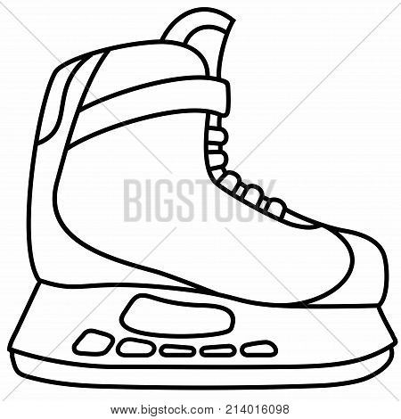 Ice skates are boots with blades attached to the bottom, used to propel the bearer across a sheet of ice while ice skating.