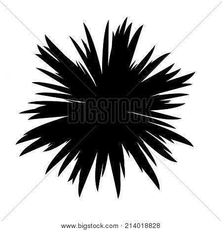 Black and White Flowers Silhouette, Spring and Valentines Day, Abstract Imprints Silhouettes of Meadow Chamomiles Artwork for Textiles, Fabrics